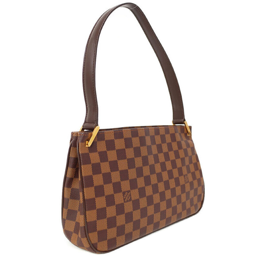 Louis Vuitton Aubagne Brown Shoulder Ebene Bag Canvas Damier